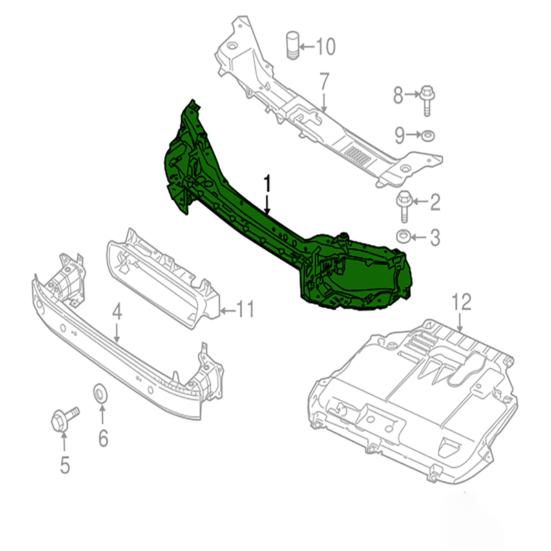Womala Front Radiator Support OE 31335263 Frontrahmen für Auto Parts S40 V50 C30
