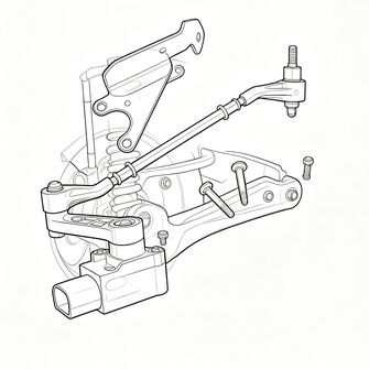 Womala Sensor für Fahrzeughöhe vorne links RQH500431 für Land Rover Range Rover L322 (2002–2012)